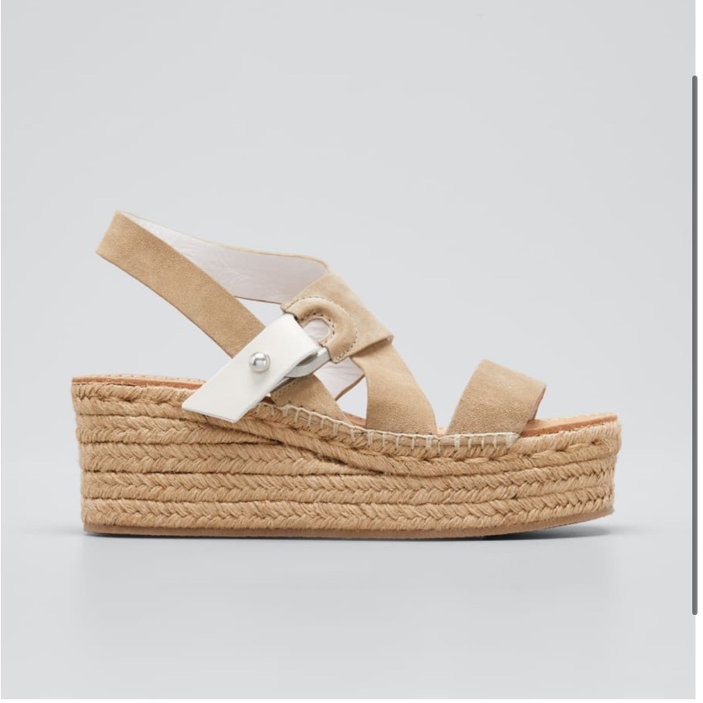 Rag & Bone August Suede Wedge Platform Sandals 36… - image 2